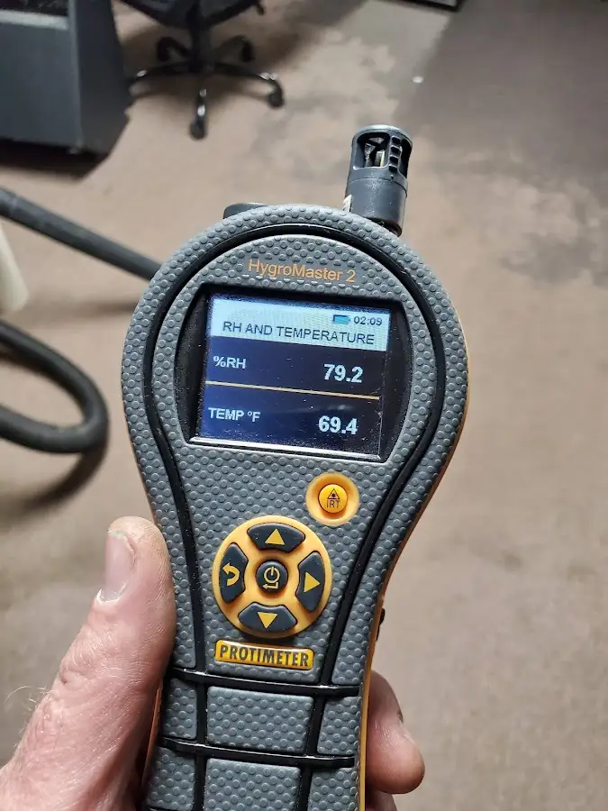 Moisture meter humidity assessment for Fire & Smoke Damage Restoration in Cody